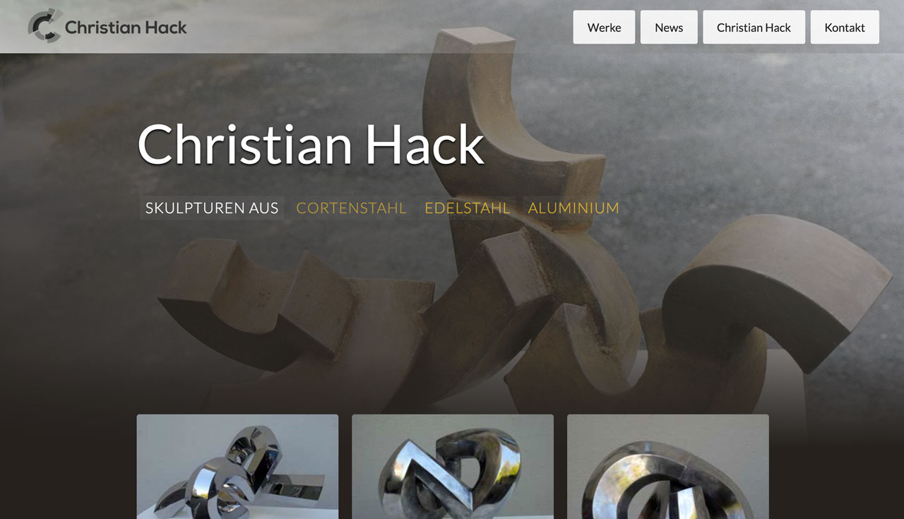 Webdesign Königstein, Projekt Christian Hack